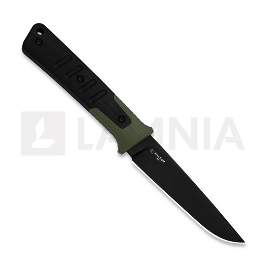 Cuchillo Kizer Cutlery Area Eight AEB-L, Green/Black G-10, Black PVD