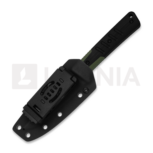 Cuchillo Kizer Cutlery Area Eight AEB-L, Green/Black G-10, Black PVD