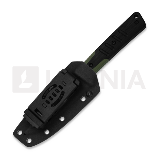 Coltello Kizer Cutlery Area Eight AEB-L, Green/Black G-10, Black PVD
