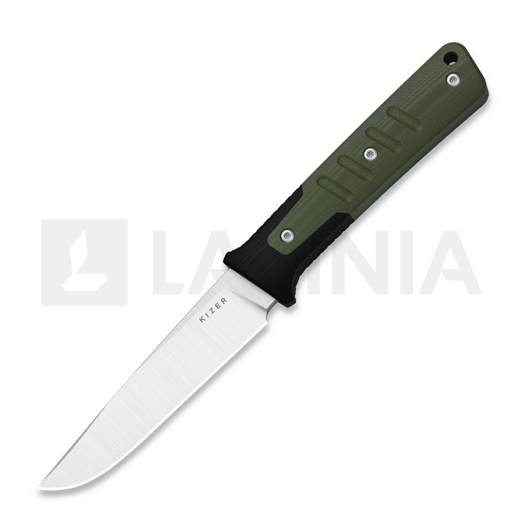 Нож Kizer Cutlery Area Eight AEB-L, Green/Black G-10, Satin