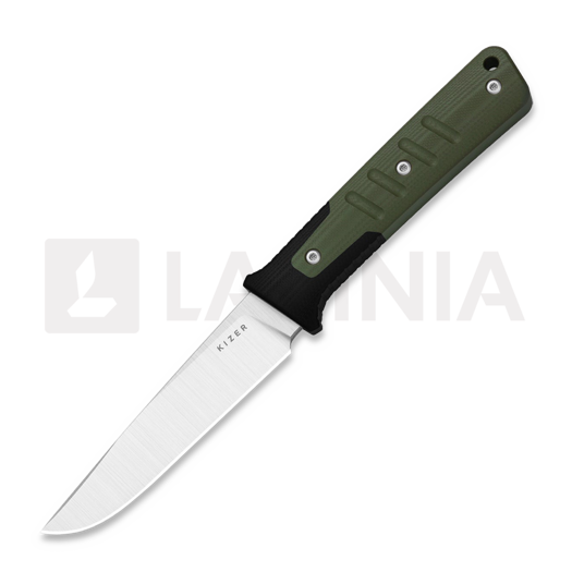 Cuchillo Kizer Cutlery Area Eight AEB-L, Green/Black G-10, Satin