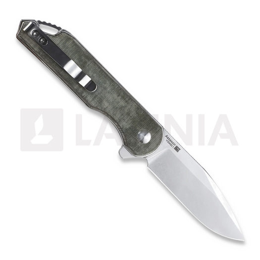 Kizer Cutlery Assassin Button Lock Micarta kääntöveitsi