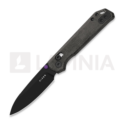 Kizer Cutlery Begleiter 2.9 BD1N összecsukható kés, Black Norplex Ultrex, Black PVD