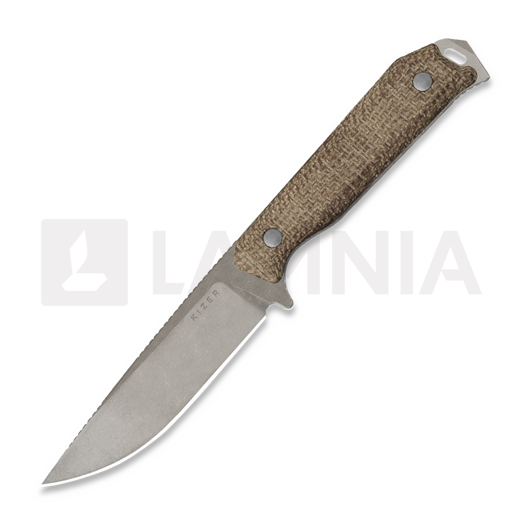 Nazis Kizer Cutlery Begleiter Fix 3V, Burlap Micarta