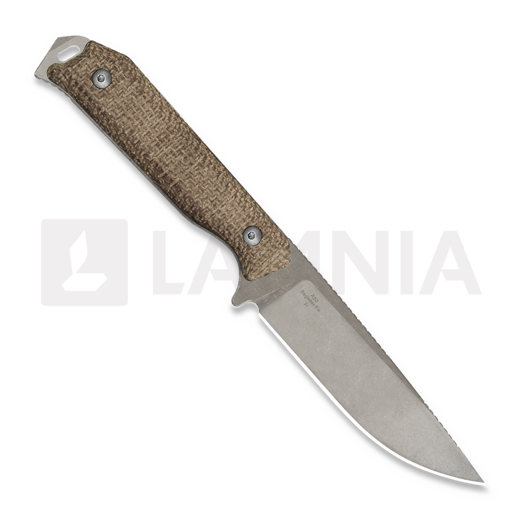 Kizer Cutlery Begleiter Fix 3V peilis, Burlap Micarta