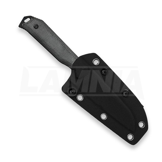 Kizer Cutlery Begleiter Fix Sheepsfoot 3V peilis, Black Micarta