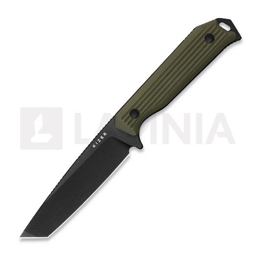Kizer Cutlery Begleiter Fix Tanto AEB-L kniv, Green G-10