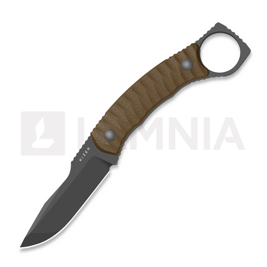 Kizer Cutlery Billy Bones AEB-L 칼, Sand G-10, Gray PVD & Stonewash
