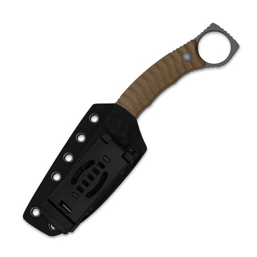 Kizer Cutlery Billy Bones AEB-L kés, Sand G-10, Gray PVD & Stonewash