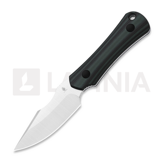 Kizer Cutlery Bone AEB-L סכין, Black/Green G-10, Satin