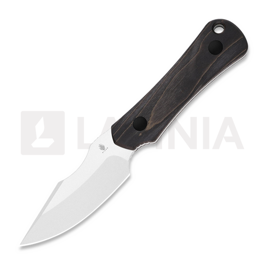 Kizer Cutlery Bone AEB-L knife, Black Stabilized Wood, Satin