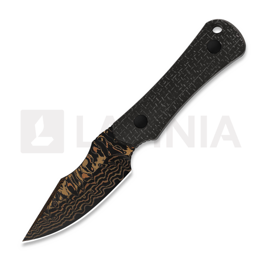 Kizer Cutlery Bone Copper Damascus 칼, Black Micarta