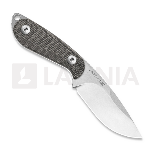 Нож Kizer Cutlery Buddy 14C28N, Black Micarta, Stonewashed