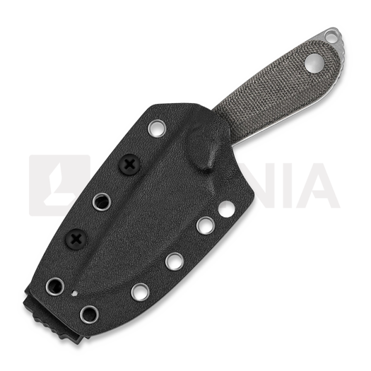 Kizer Cutlery Buddy 14C28N kniv, Black Micarta, Stonewashed