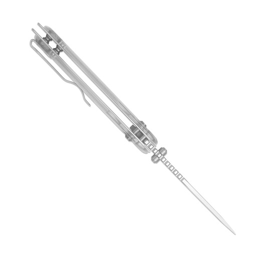 Kizer Cutlery Buddy II AEB-L kääntöveitsi, Clear Acrylic, Satin