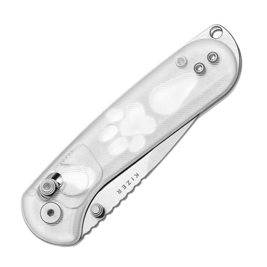 Kizer Cutlery Buddy II AEB-L sulankstomas peilis, Clear Acrylic, Satin