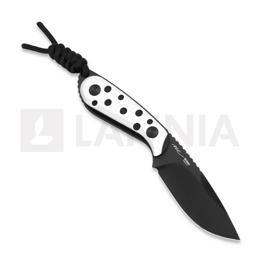 Coltello Kizer Cutlery Buddy Nitro-V, Black & White G-10, Black PVD