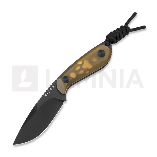 Kizer Cutlery Buddy Nitro-V 刀, Yellow PEI, Black PVD