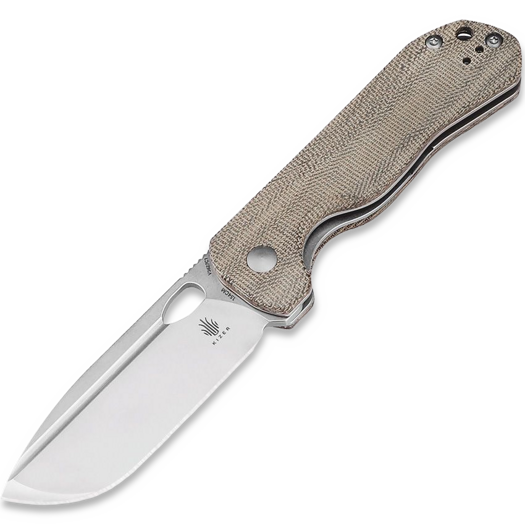 Kizer Cutlery Bugai Linerlock Taschenmesser, Green Micarta
