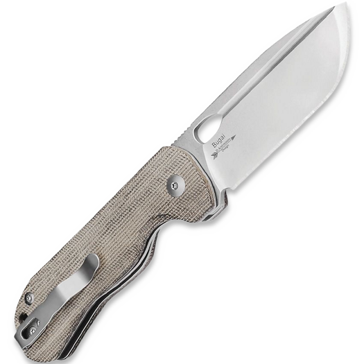 Kizer Cutlery Bugai Linerlock sulankstomas peilis, Green Micarta