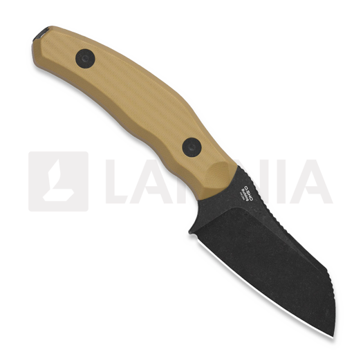 Kizer Cutlery Bulldog Fix 14C28N knife, Brown G-10, Black Stonewash