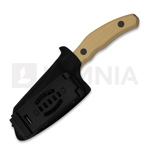 Cuchillo Kizer Cutlery Bulldog Fix 14C28N, Brown G-10, Black Stonewash