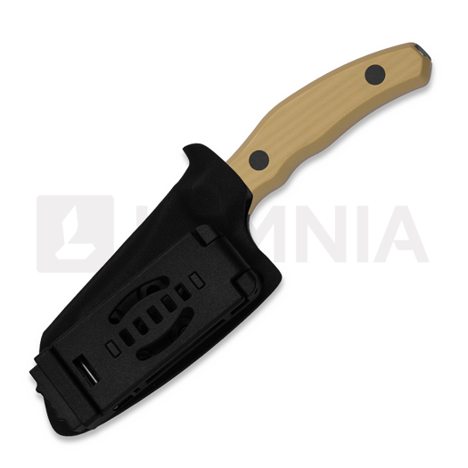 Kizer Cutlery Bulldog Fix 14C28N 刀, Brown G-10, Black Stonewash