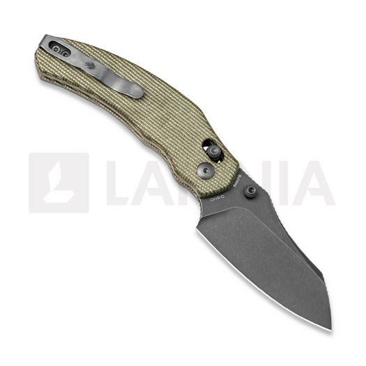 Kizer Cutlery Bulldog Nitro-V, Green Micarta