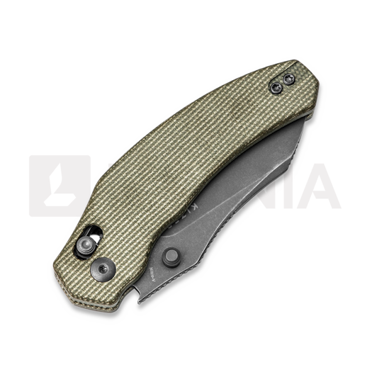 Kizer Cutlery Bulldog Nitro-V, Green Micarta