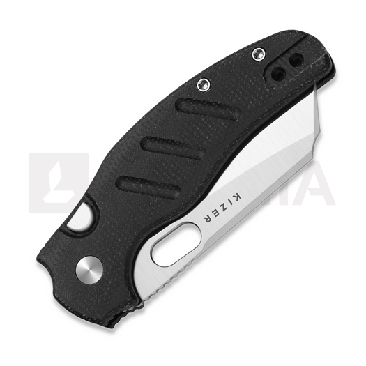 Kizer Cutlery C01C 2.9 BS Nitro-V folding knife, Black Micarta, Satin