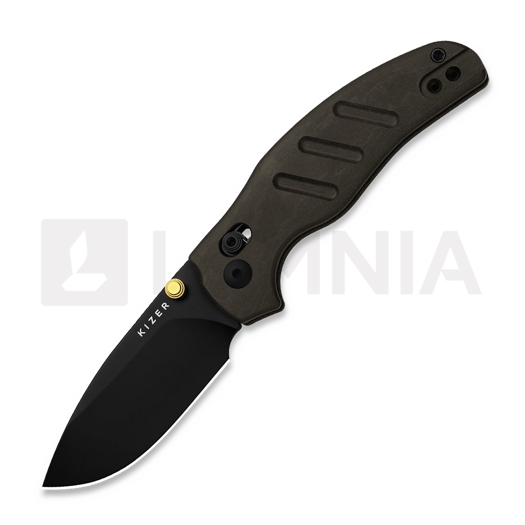 Briceag Kizer Cutlery C01C 2.9 CD Nitro-V, Black Richlite, PVD