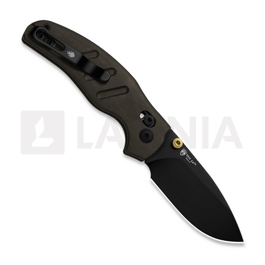 Kizer Cutlery C01C 2.9 CD Nitro-V folding knife, Black Richlite, PVD
