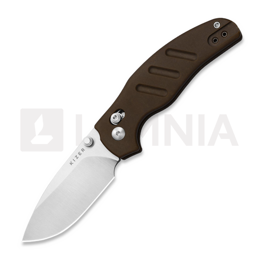 Skladací nôž Kizer Cutlery C01C 2.9 CD Nitro-V, Brown Norplex UltreX, Satin
