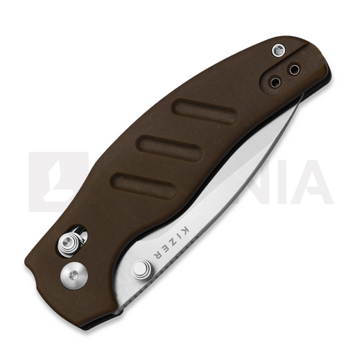 Coltello pieghevole Kizer Cutlery C01C 2.9 CD Nitro-V, Brown Norplex UltreX, Satin