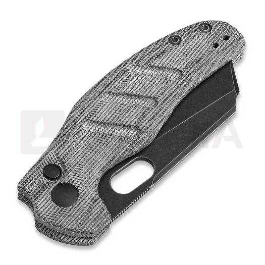 Kizer Cutlery C01C Button Lock sulankstomas peilis, Black Micarta