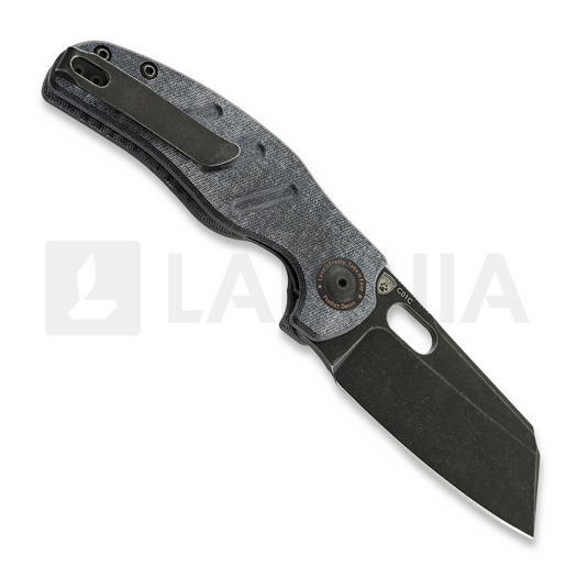 Kizer Cutlery C01C, Denim Micarta, Black Stonewash