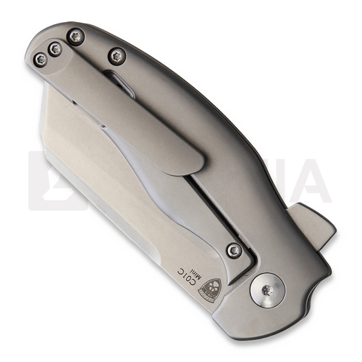 Kizer Cutlery C01C Mini Framelock foldekniv, Gray Titanium, Stonewash