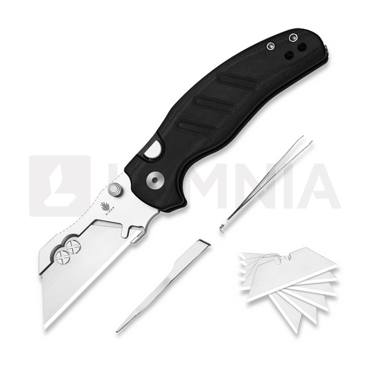 Kizer Cutlery C01C Uti 1 접이식 나이프, Black G-10 & Bead Blast