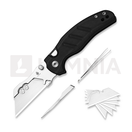 Kizer Cutlery C01C Uti 1 kääntöveitsi, Black G-10 & Bead Blast