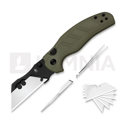 Kizer Cutlery C01C Uti 1 Taschenmesser, Green G-10 & Black PVD