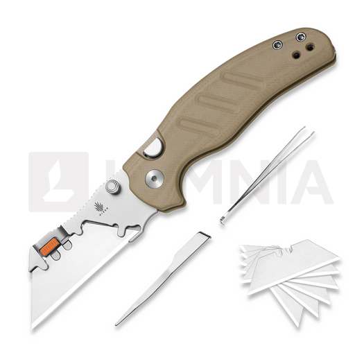 Kizer Cutlery C01C Uti 2 접이식 나이프, Brown G-10 & Bead Blast