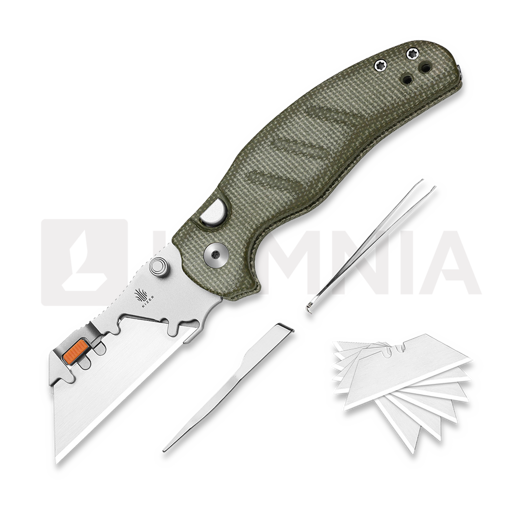 Kizer Cutlery C01C Uti 2 kääntöveitsi, Green Micarta & Bead Blast