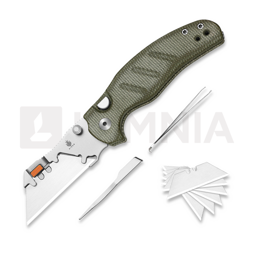 Saliekams nazis Kizer Cutlery C01C Uti 2, Green Micarta & Bead Blast