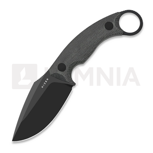 Kizer Cutlery Cabox II 刀, Black Micarta, Black PVD