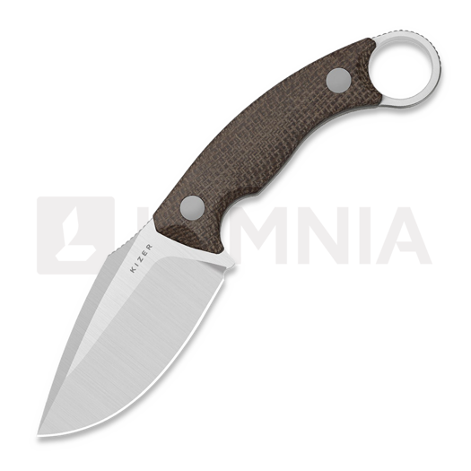 Couteau Kizer Cutlery Cabox II, Brown Micarta, Satin