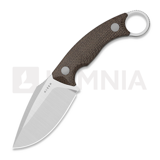 Couteau Kizer Cutlery Cabox II, Brown Micarta, Satin