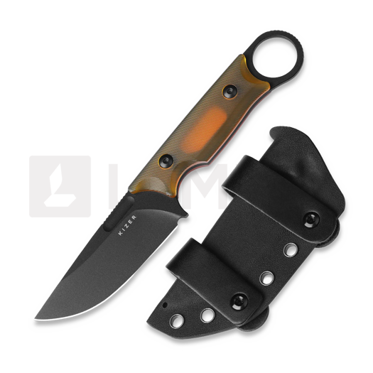 Cuchillo Kizer Cutlery Cabox Nitro-V, Honey-Amber PEI