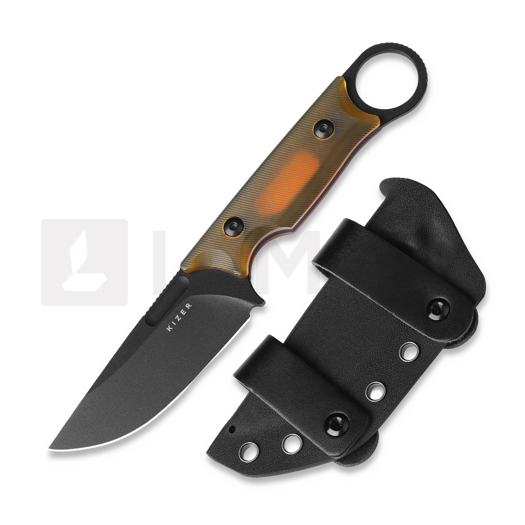 Kizer Cutlery Cabox Nitro-V 칼, Honey-Amber PEI