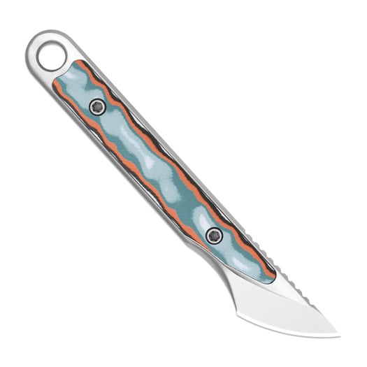 Kizer Cutlery Cannoli AUS-10 veitsi, Multicolor Vortex Micarta, Satin