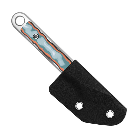 Kizer Cutlery Cannoli AUS-10 peilis, Multicolor Vortex Micarta, Satin
